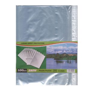 کاور کاغذ پلاستیکی A4 اسنو Snow بسته 100 عددی 5.5 میکرون